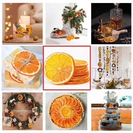Dried Orange Slices for Cocktails,3.52oz/100g Dehydrated Orange Slices for Cakes/Crafts/Christmas Decor/Fruit Tea/Premium Dried Fruit Slices Cuties Mandarin Oranges Wheels