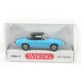 Wiking 020604 H0 Alfa Romeo Spider Light Blue