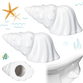 Wonderjune 2 Pack Toilet Bolt Caps Decorative Toilet Bolt Screw Covers Ceramic Cute Bathroom Decor Fun Themed Gadgets Bathroom Replacement Parts
