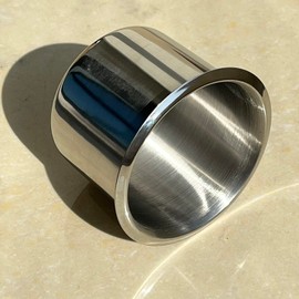 SEETOOOGAMES Stainless Steel Drop-in Anti-Spill Cup Holder,Poker Table Cup Holder Inserts(Small - Set of 10)