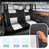 BDK PolyPro Car Seat Covers Full Set in White/Black –