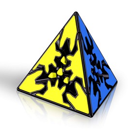 Willking Gear Pyraminx - cubeta mágico de 3 x 3 x 3 pulgadas, juguete educativo