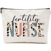 Fertility Nurse Cosmetics Bag - Leopard Fertility Nurse Makeup Bag