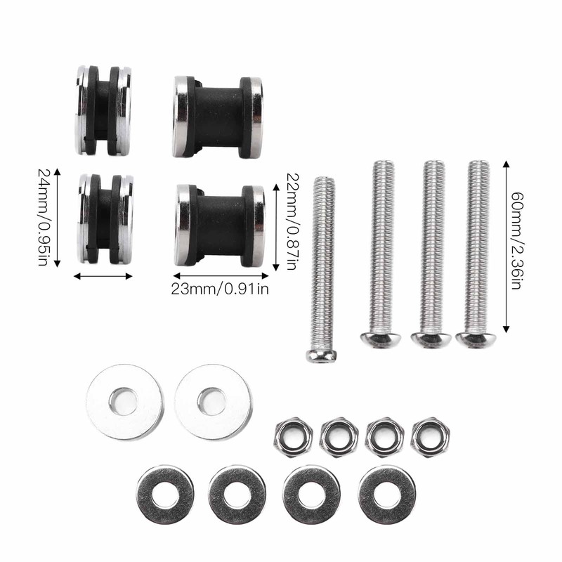 Motorcycle Docking Hardware Kit, Metal Backrest Sissy Bar Mounting Screw