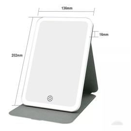 JOON Sapateras Con Espejos Espejo De Bolsillo Con Luz Led  Tactil