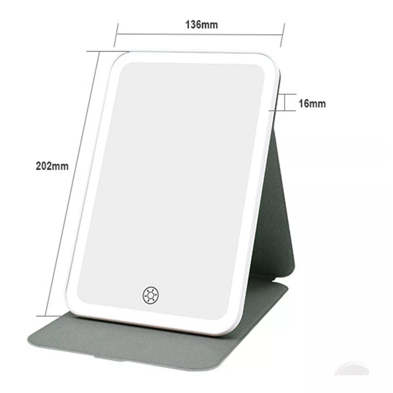 JOON Sapateras Con Espejos Espejo De Bolsillo Con Luz Led