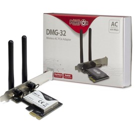 Inter-Tech DMG-32 Internal WLAN 650 Mbit/s, Black/Silver