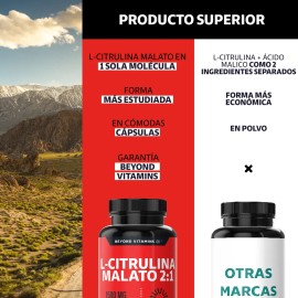 Citrulina Malato 1500mg Puro Pre Entreno Citrulline Malate Oxido Nítrico Tecnología Cápsulas Veganas Workout