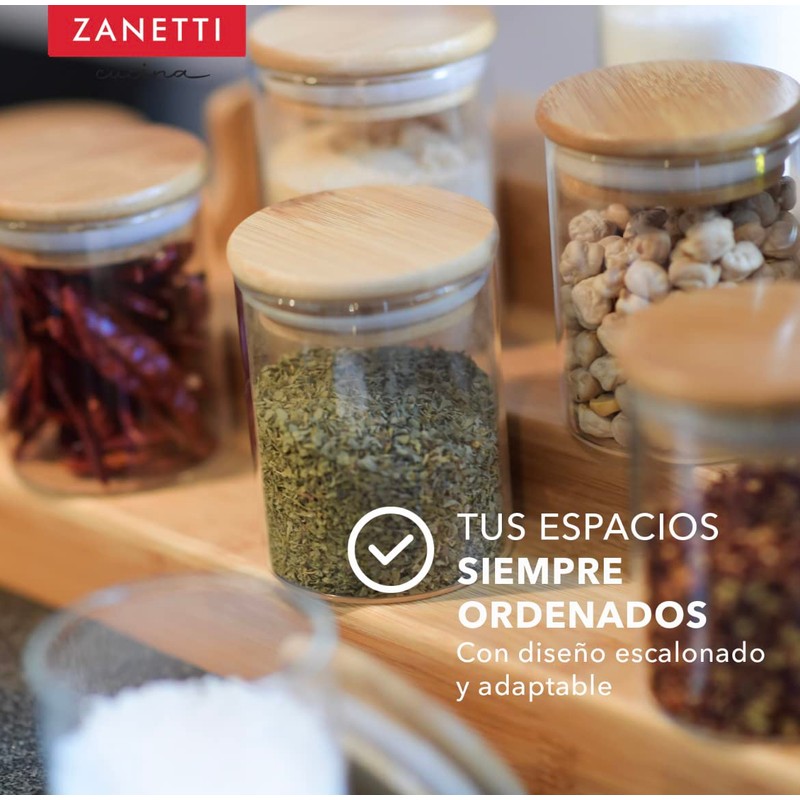 Zanetti - Organizador de Alacena Expandible para Especies y Latas