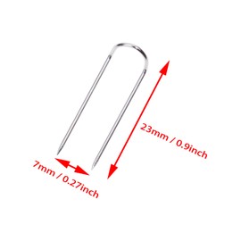 ONLYKXY 150pcs U Shaped Fork Sewing Pins Quilting Needle Multipurpose Straight Pin Double Blocking Craft Pin for Fabric Crafts DIY Making Home Decor Jewelry Display Wreaths Flower Plant (Silver)