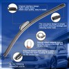 RAINTOK Windshield Wiper Blade Replacement for Toyota 4Runner 2010-2022 Original
