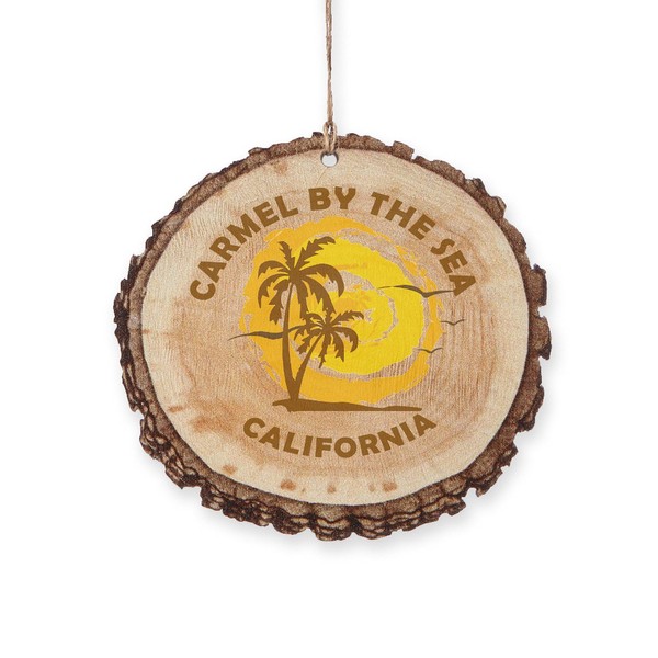 CafePress California Carmel by The Se Rustic Wood Ornament, 3"x3.25"