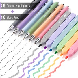 Mr. Pen- Aesthetic Highlighters and Pens No Bleed, 12 Pack, Assorted Colors Bible Highlighters No Bleed, Colorful Ink Bible Pens, No Bleed Highlighters for Bibles, Bible Pens No Bleed Through