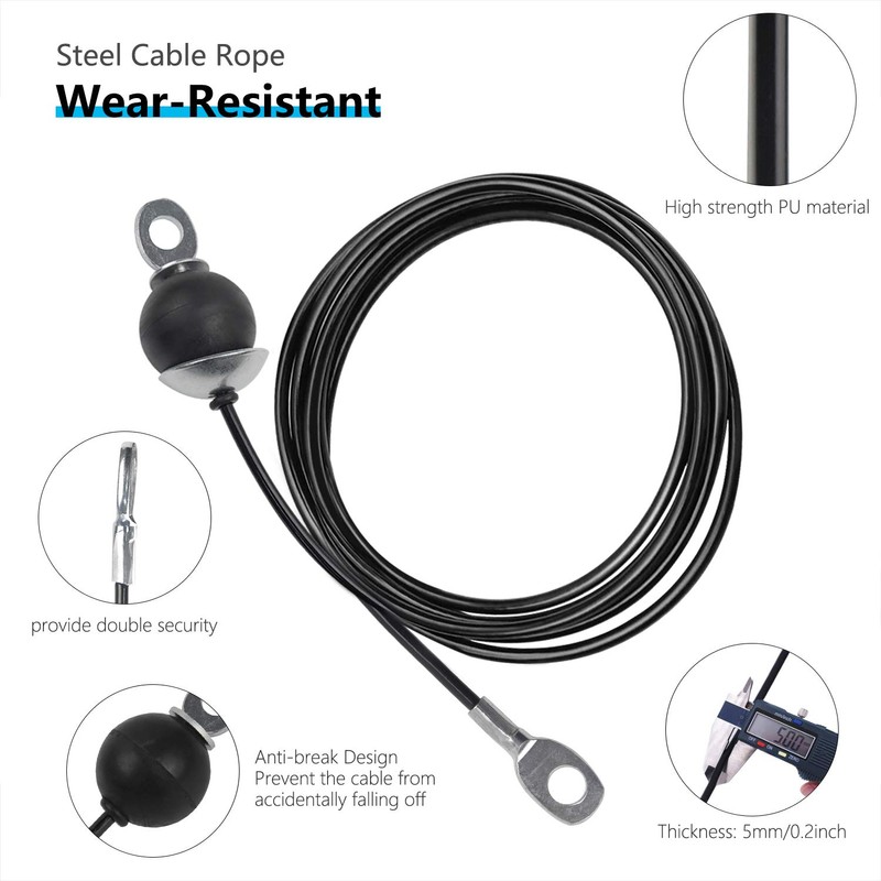 LFJ Replacement Gym Cable Fitness Pulley Cable Steel Wire Rope