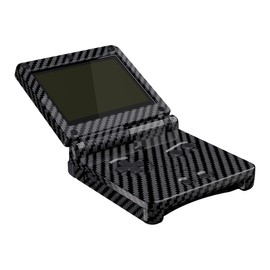 IPS Ready Upgraded eXtremeRate Graphite Carbon Fiber Patterned Custom Replacement Housing Shell for Gameboy Advance SP GBA SP – Compatible with Both IPS & Standard LCD – Console & Screen NOT Included