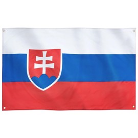 Runesol Slovakia Flag, 91 x 152 cm (3 x 5 ft), 4 Eyelets, Slovakia National Flag, Premium Flags for Indoor and Outdoor Use, Vibrant Colours, Epiphany