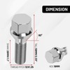 M12x1.25 Stock Wheel Lug Bolts Endxedo 20PCS 28MM Shank 19MM