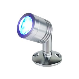 Hoysum 12v Interior Spotlight Night Light LED Blue Atmosphere Lamp for Truck Trailers, Quick Mount, 2.56 inches Tiny Size, 100lm Strong Aluminum