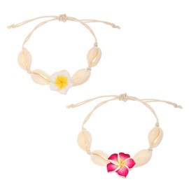 NATOSU Shell anklet, boho jewellery women, anklet boho, shell jewellery, hand-woven adjustable, sea beach holidays, anklets for women, summer jewellery, shell foot jewellery, Sterling Silver