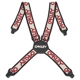Oakley Men's Factory Suspenders, Arctic White/Iron Red, One Size