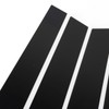 4pcs Window Pillar Post Trim Anti Scratch Glossy Black B