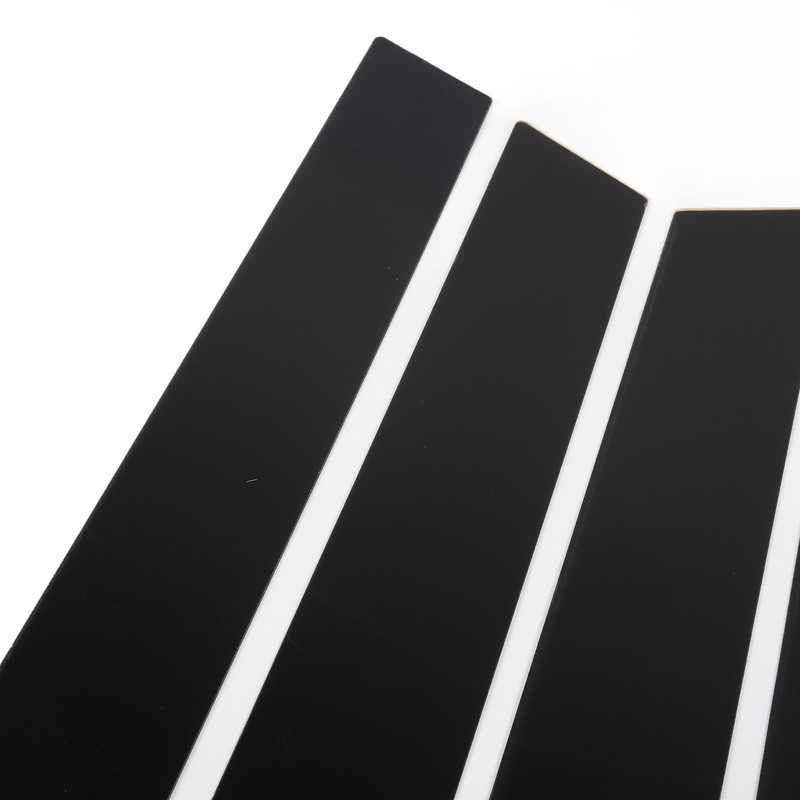 4pcs Window Pillar Post Trim Anti Scratch Glossy Black B