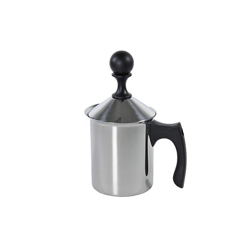 ILSA Breakfast! Milchaufschäumer, Doppelfilter, Edelstahl 18/10, Tassen 3, cl 40