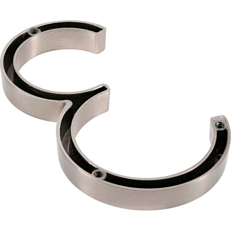 Distinctions 844703 Brushed Nickel Upgraded 5" Floating House Number 3,