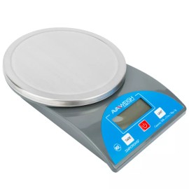 AvaWeigh  AvaWeigh 10 lb. Round Digital Portion Control Scale - 10 lb. Digital Portion Control Scale