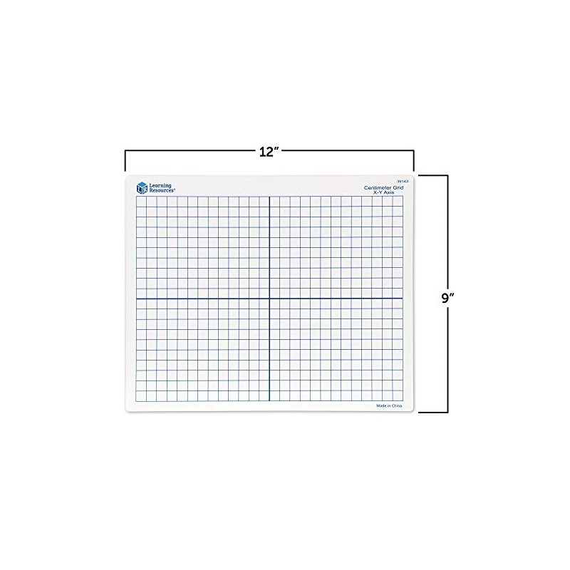 Learning Resources 9"x 11" Double Sided X-Y Axis Dry Erase