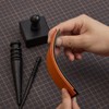 WUTA Leather Burnisher Kit, Ebony Leather Polishing Tool, Leather Polisher