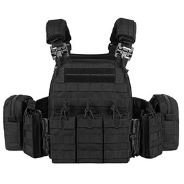 vAv YAKEDA Tactical Outdoor Vest Quick Release Adjustable Hunting Vest with PALS Molle System