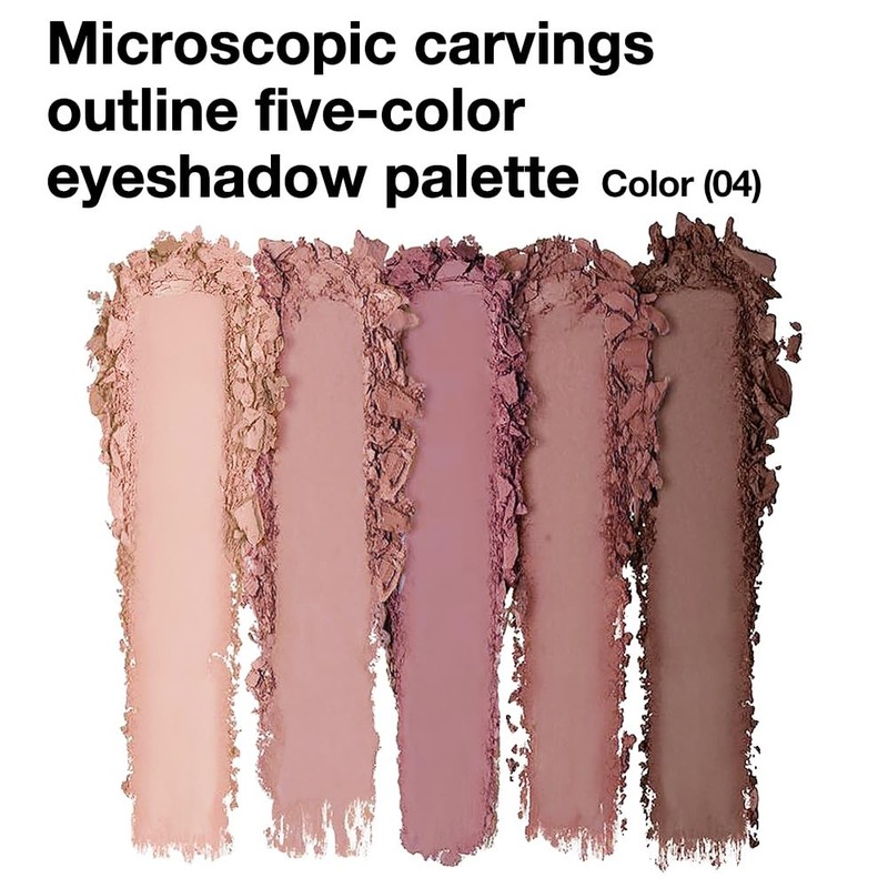 Mivota 5Color Matte Eyeshadow Palette, Neutral Cool-Toned Taupe Eye Shadows,