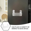 Luxshiny Fridge Side Organizers with Suction Cups, 5 Compartment Storage