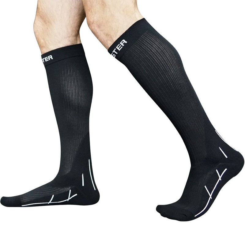 Meister Graduated 20-25mmHg Compression Running Socks for Shin Splints (Pair)