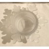 Unbranded Snowflake Tea-Light Candle Holders Frosted Glass Set Of 9