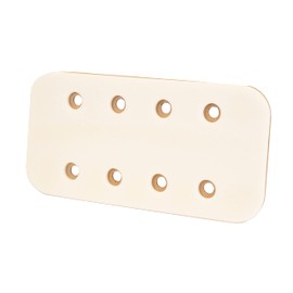 Primacare IS-5424 Padded Cardboard Splint Wrist Brace or Leg Support for Adults and Kids, Emergency First Aid Kit with Punch Holes, Radiolucent and MRI Compatible Cushioning Foam, 24"