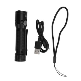 LED Camping Flashlight Professional High Brightness 2050lm USB Rechargeable Portable Pocket Flash Light for Emergency Camping Outdoor