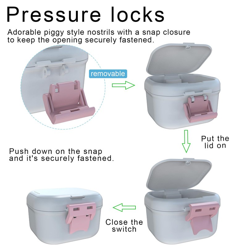 BVN Leakproof Denture Cup, Upgraded Carrying Storage, Denture Cup for