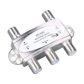 DollaTek Diseqc 4-way Wideband Switch High Isolation Connect 4 Satellite Dishes Digital 4 LNB for Satellite Receiver