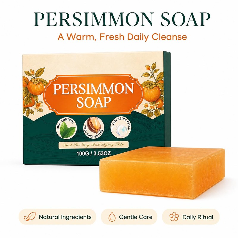 Veloxyn Persimmon Deodorizing Soap Bar – Cleansing Soap with Persimmon