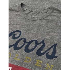 Tee Luv Coors Banquet Beer T-Shirt - Retro Coors Beer Shirt (Medium) Royal Snow Heather