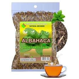 B-Experts Store Albahaca Seca para Té y Condimento (Dried Basil for Tea and Seasoning) 4oz - Veg
