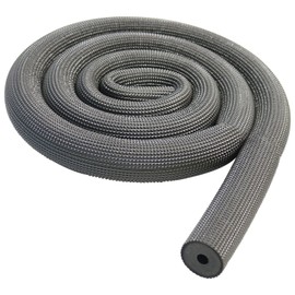 Pipe Insulation Tubing, BESUNTEK 6ft Heat Preservation Insulated Foam Tubing Handle Grip Support, for Water Pipes, air Conditioning Pipes (0.87" × 0.39", Grey, BESUNTEK-121)