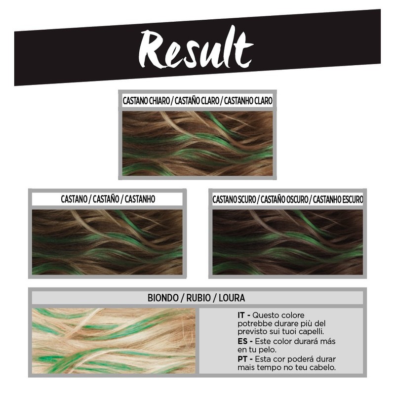 L'OREAL Coloration Temporary Hair Makeup #greenhair