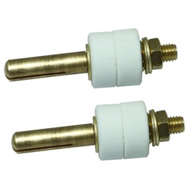 PZRT Electric Furnace Resistance Wire Connector Conductive Pole Pins Terminal with Washers Heatsink Fixed Copper Rod Ceramic Terminal Thread M4 Ceramic Terminal