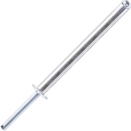JIANDAXIN 30Pcs Extra Long Pop Rivets, Extended Length, Aluminium Dome Head Steel Shank Mandrel Long-Shaft Blind Rivets (1/4"x1-37/64")