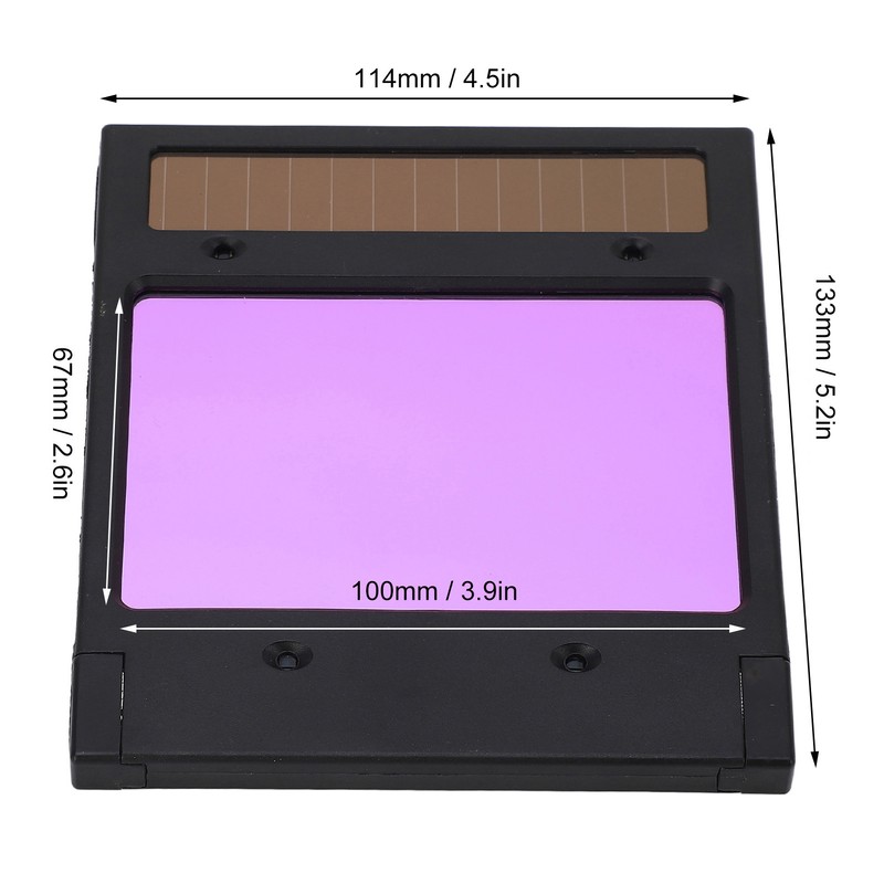 Solar Welding Lens Shade Automatic Darkening Digital Display Welder Helmet