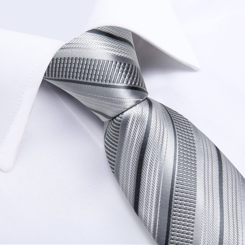 DiBanGu Silk Necktie, Wedding, Pocket Square, Tie Clip, Cufflinks Set,