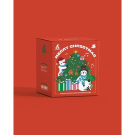 Duo 5'' Resin Snowman Figurines with Lighted Christmas Tree Wreath - Christmas Decorations Indoor Snowman Decor Ornaments Centerpiece - Winter Holiday (Snowmen)